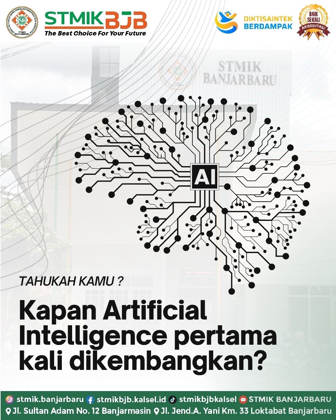 Tahukah Kamu? Kapan Artificial Intelligence Pertama Kali dikembangkan ?