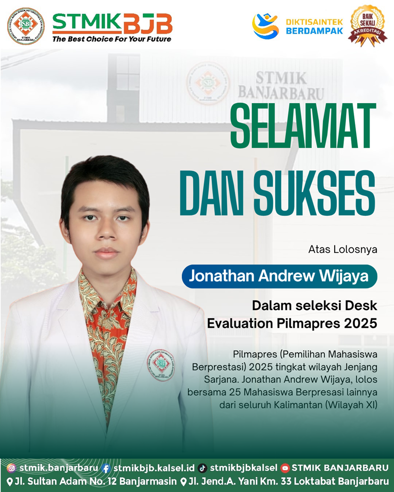 Mahasiswa STMIK Banjarbaru Lolos Seleksi Pilmapres Wilayah XI Tahun 2025